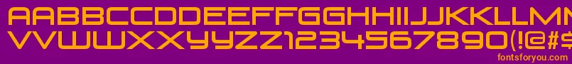 VenusrisingRegular Font – Orange Fonts on Purple Background