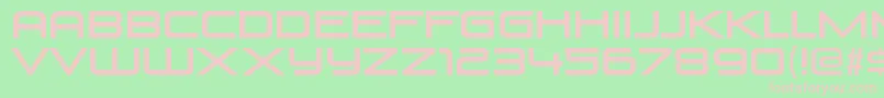 VenusrisingRegular Font – Pink Fonts on Green Background