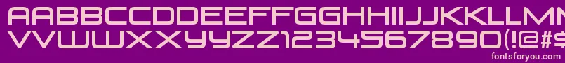 VenusrisingRegular Font – Pink Fonts on Purple Background