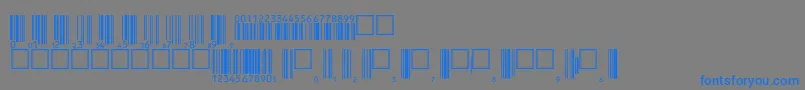 V200002 Font – Blue Fonts on Gray Background