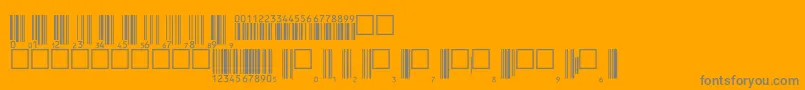 V200002 Font – Gray Fonts on Orange Background