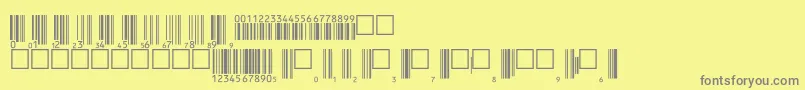 V200002 Font – Gray Fonts on Yellow Background