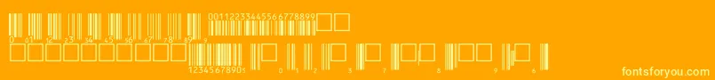 V200002 Font – Yellow Fonts on Orange Background