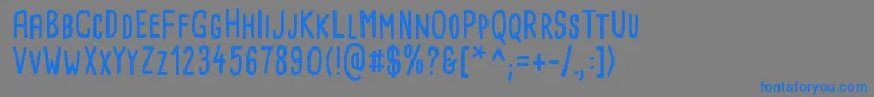 CardenioModernBold Font – Blue Fonts on Gray Background