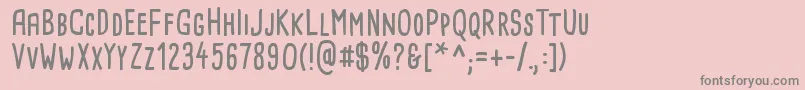 CardenioModernBold Font – Gray Fonts on Pink Background