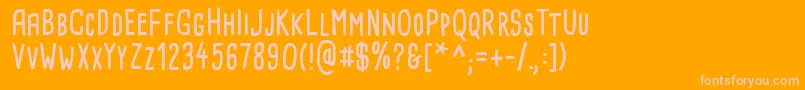 CardenioModernBold Font – Pink Fonts on Orange Background