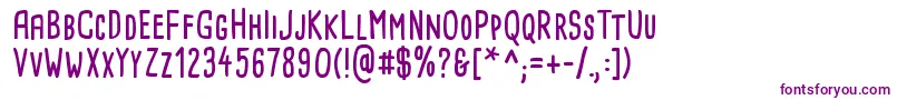 CardenioModernBold Font – Purple Fonts on White Background