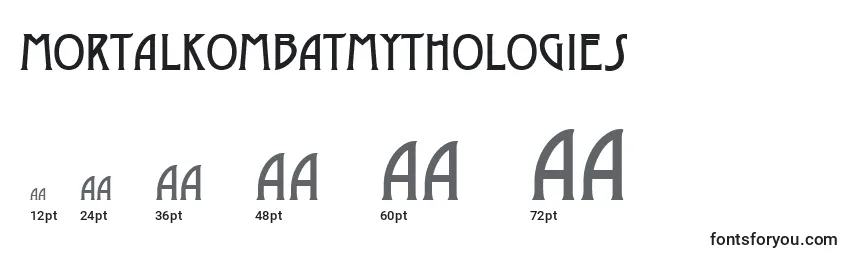 Размеры шрифта MortalKombatMythologies