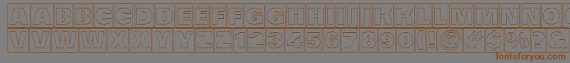 Grotic6 Font – Brown Fonts on Gray Background