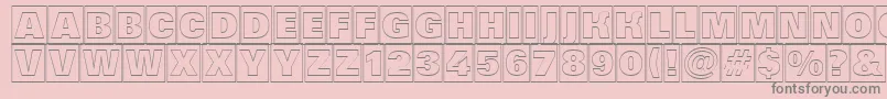 Grotic6 Font – Gray Fonts on Pink Background