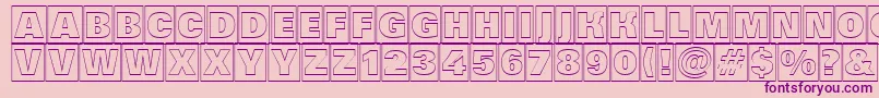Grotic6 Font – Purple Fonts on Pink Background