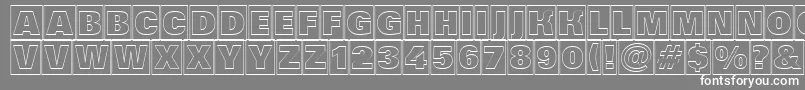 Grotic6 Font – White Fonts on Gray Background