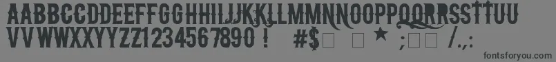 Czcionka NFcCreactivo2008 – czarne czcionki na szarym tle