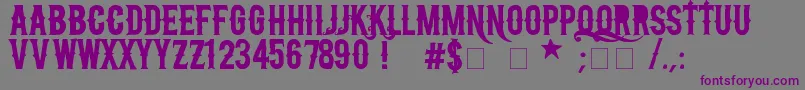 NFcCreactivo2008 Font – Purple Fonts on Gray Background