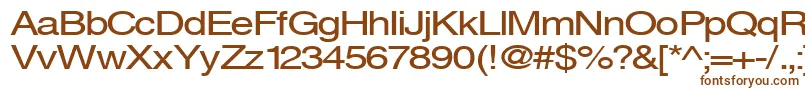 Sveningsson-fontti – ruskeat fontit valkoisella taustalla