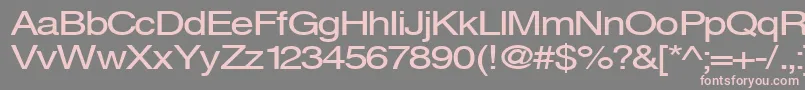 Sveningsson-Schriftart – Rosa Schriften auf grauem Hintergrund