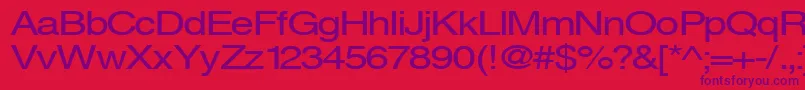 Sveningsson Font – Purple Fonts on Red Background