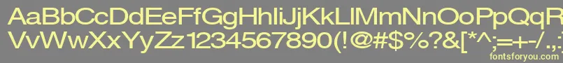 Sveningsson-fontti – keltaiset fontit harmaalla taustalla