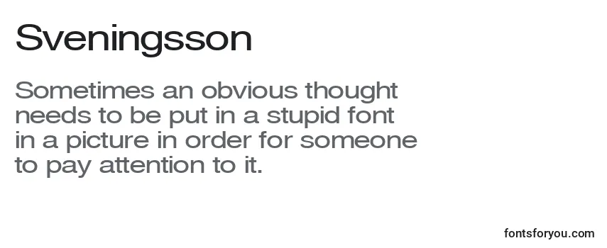 Review of the Sveningsson Font