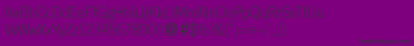 L730SansRegular Font – Black Fonts on Purple Background