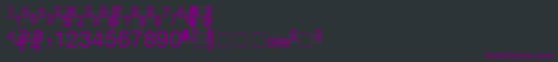 ContextFractionsSsiFractions Font – Purple Fonts on Black Background