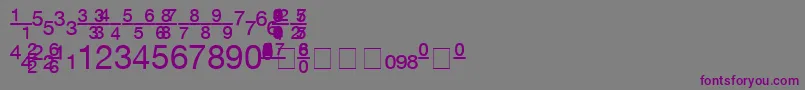 fuente ContextFractionsSsiFractions – Fuentes Moradas Sobre Fondo Gris