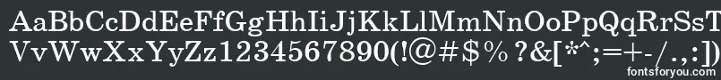 SchoolbookcttRegular Font – White Fonts on Black Background