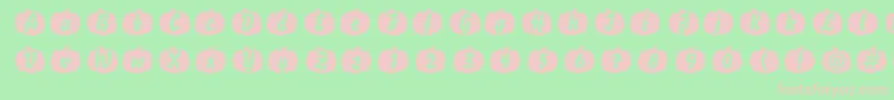 Pumpkinese Font – Pink Fonts on Green Background