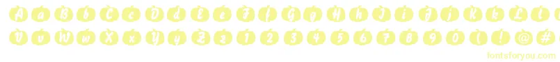 Шрифт Pumpkinese – жёлтые шрифты