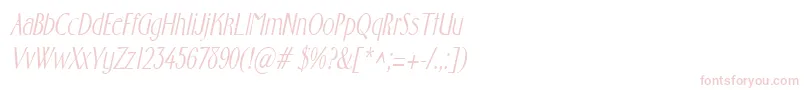 FostercondensedItalic Font – Pink Fonts