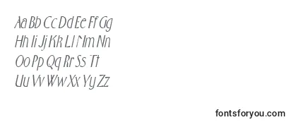 FostercondensedItalic Font