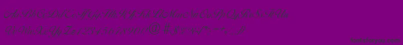 BallantinesserialLightRegular Font – Black Fonts on Purple Background