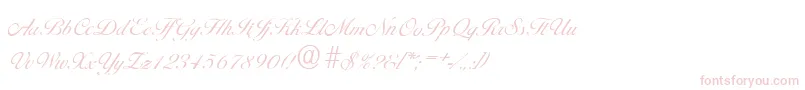 BallantinesserialLightRegular Font – Pink Fonts on White Background