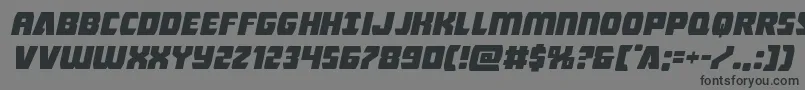 Intergalacticexpandital Font – Black Fonts on Gray Background