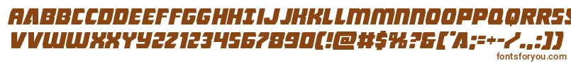 Intergalacticexpandital Font – Brown Fonts on White Background