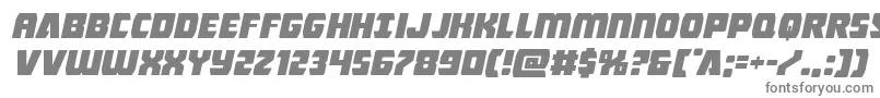 Intergalacticexpandital Font – Gray Fonts on White Background