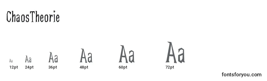 ChaosTheorie Font Sizes