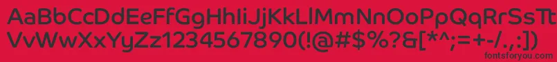 CoHeadlineCorp Font – Black Fonts on Red Background