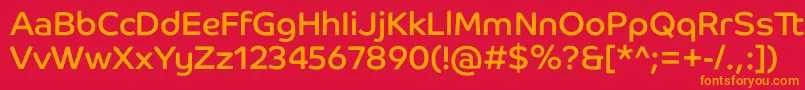 CoHeadlineCorp Font – Orange Fonts on Red Background