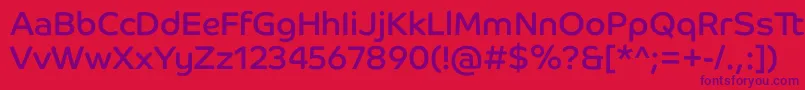 CoHeadlineCorp Font – Purple Fonts on Red Background