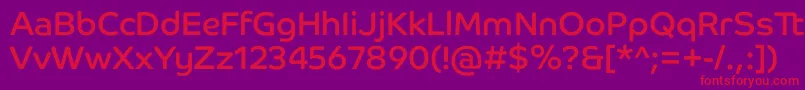 CoHeadlineCorp Font – Red Fonts on Purple Background