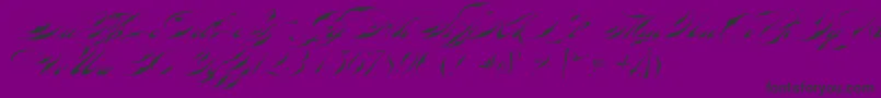 フォントBradstoneParkerScriptLimitedFreeVersion – 紫の背景に黒い文字