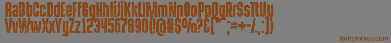 HermanoaltoStamp Font – Brown Fonts on Gray Background