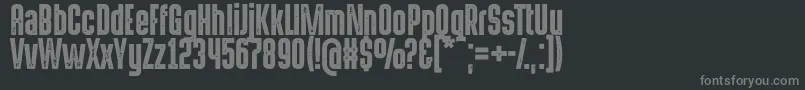 HermanoaltoStamp Font – Gray Fonts on Black Background