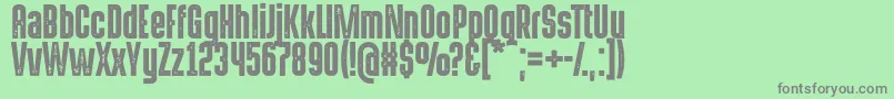 HermanoaltoStamp Font – Gray Fonts on Green Background