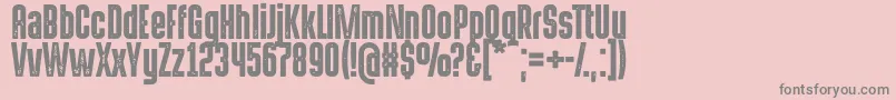 HermanoaltoStamp Font – Gray Fonts on Pink Background