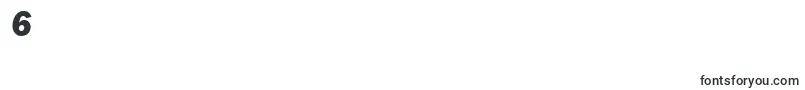 Шрифт FranklingothicnewHeavyItalic – шрифты цифры 6