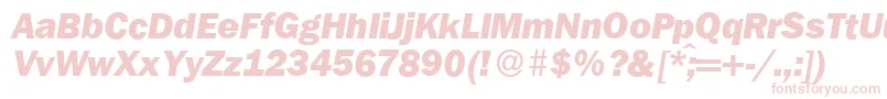 FranklingothicnewHeavyItalic Font – Pink Fonts
