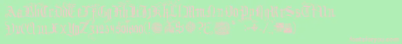 YourRoyalMajestyFancy Font – Pink Fonts on Green Background