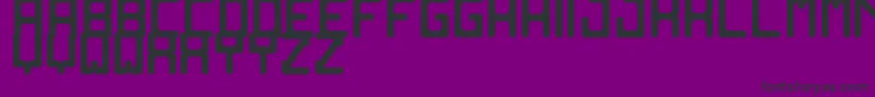 OldComputerSt Font – Black Fonts on Purple Background